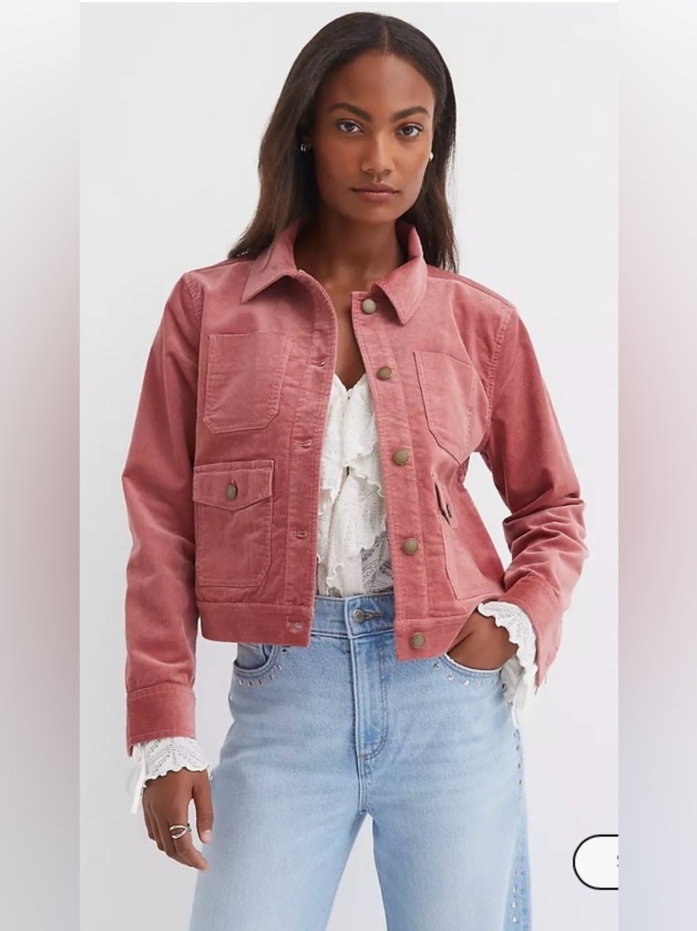 LOFT Brushed Corduroy Shirt Jacket